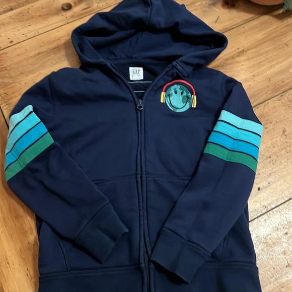 GAP Other - Gap kids navy blue zip up hoodie size M